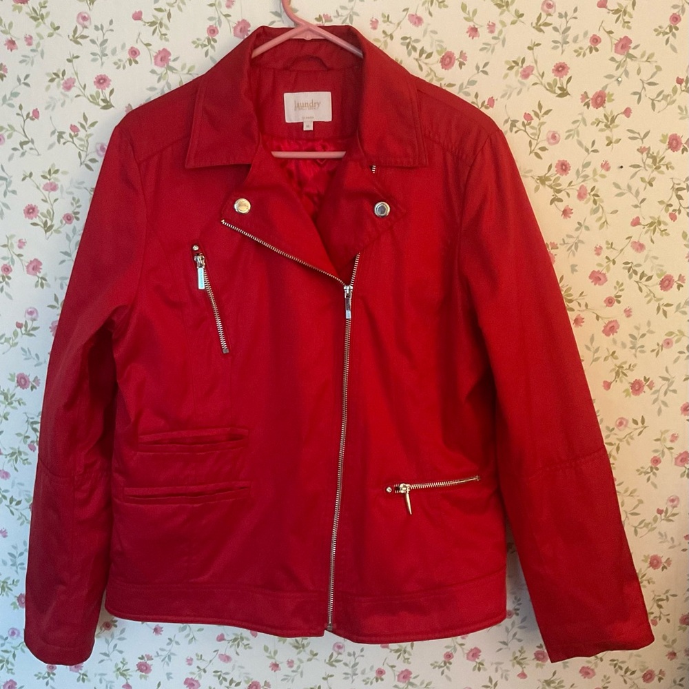 Red Moto Jacket